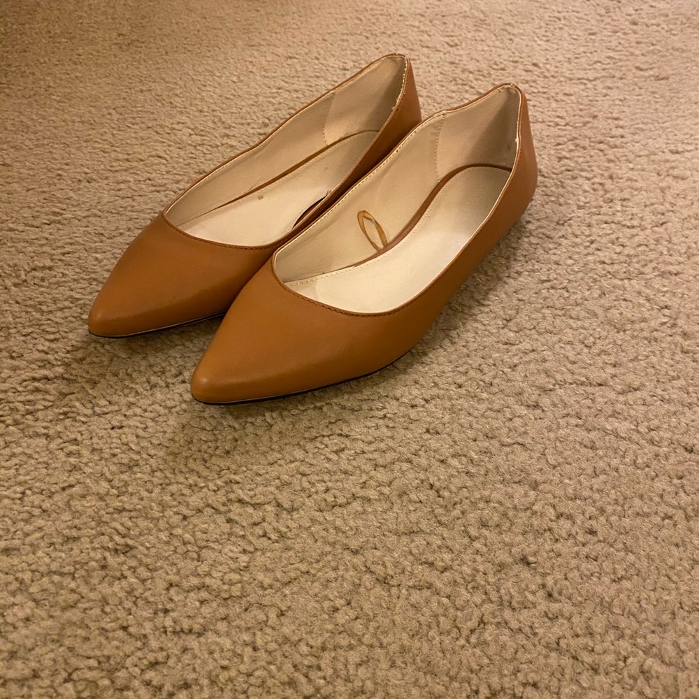 Forever 21 Tan Flats Pointed Toe